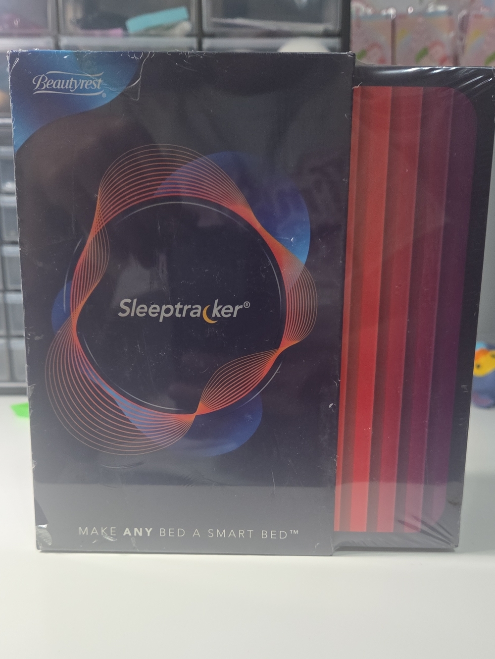 Beautyrest Sleeptracker Smart Bed Sleep Monitor - Black and Red